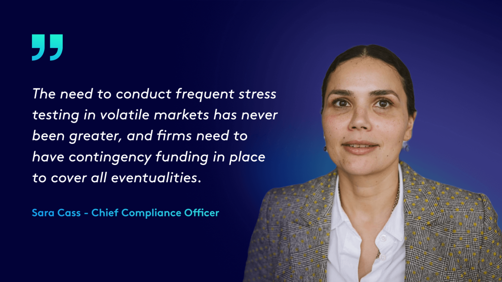 Sara Cass quote about stress testing and resilience. 